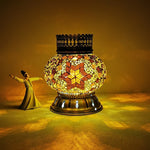 Handmade Turkish Lamp – Mosaic Stained Glass LED Table Night Light | All Homes