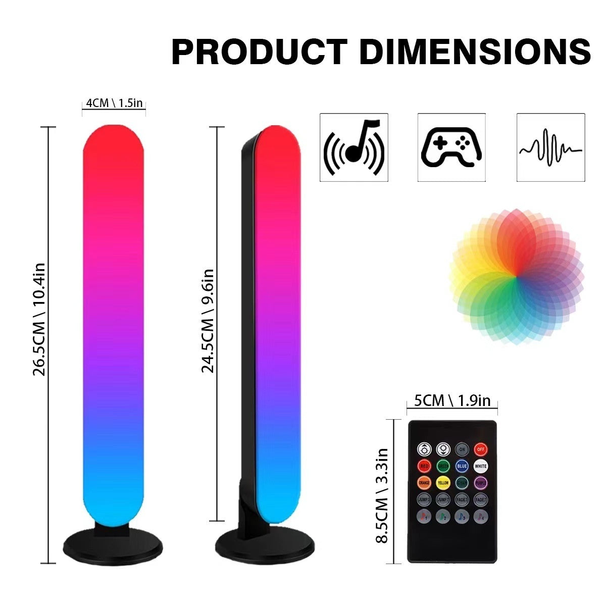 LED Desktop Ambience Light RGB Bluetooth Music Lamp | Ambience Residence by All Homes