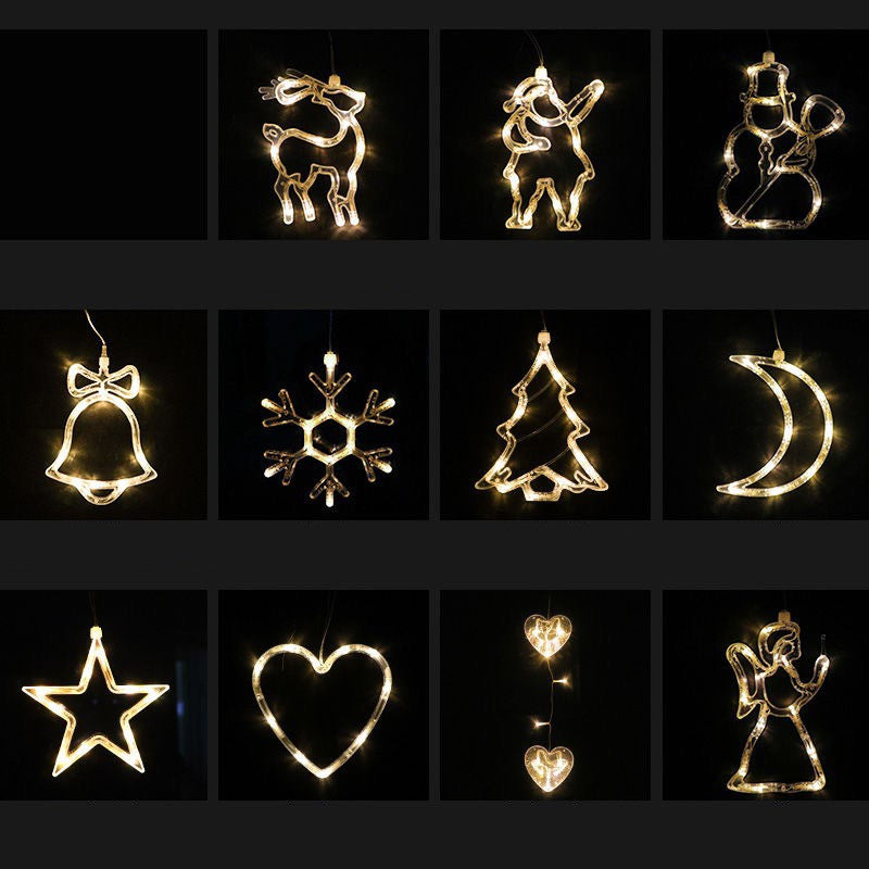 Christmas Window Lights LED Suction Cup Decor | All Homes