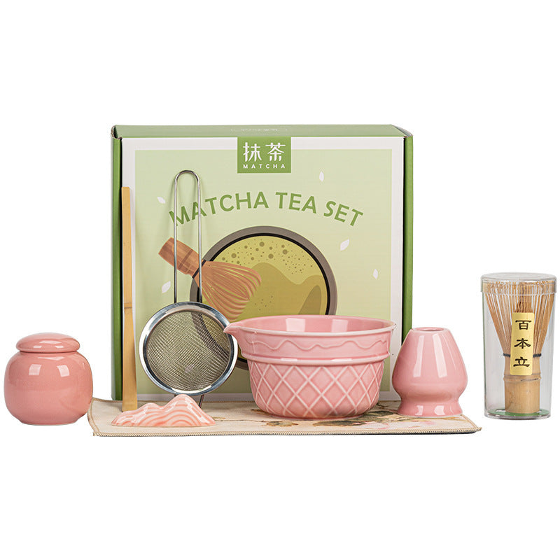 Ice Cream Matcha Bowl Set – Ceramic Matcha Tools Kit for Tea Lovers | All Homes