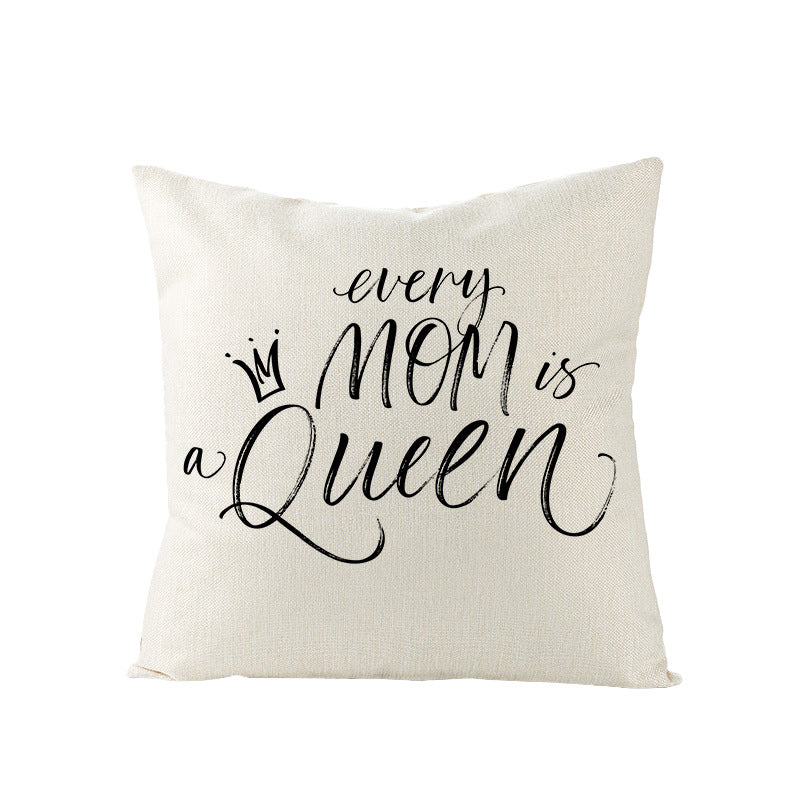 All Homes Festive Linen Cushion Cover – Decorative Sofa Pillow Case 45x45cm