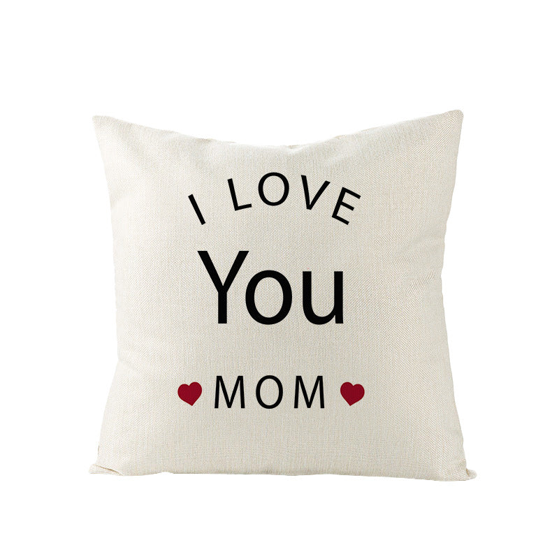 All Homes Festive Linen Cushion Cover – Decorative Sofa Pillow Case 45x45cm