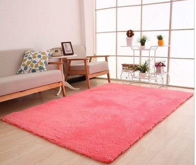 Living Room Rug Soft Plush Carpet White Area Mat for Bedroom Kitchen – All Homes