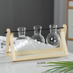 Waterford Vase Swing Wooden Stand Glass Planter | All Homes