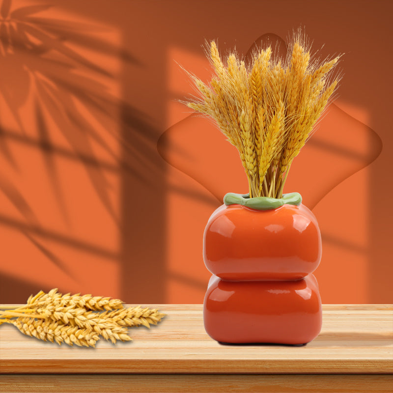 Shop Spring Vase – Chinese Persimmon Ceramic Sculpture | All Homes