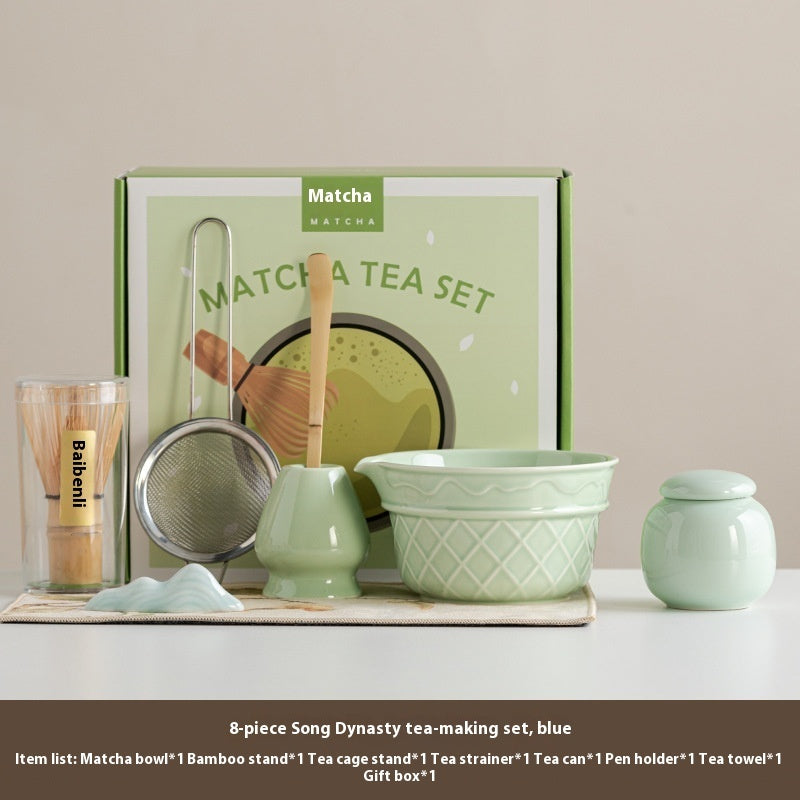Ice Cream Matcha Bowl Set – Ceramic Matcha Tools Kit for Tea Lovers | All Homes
