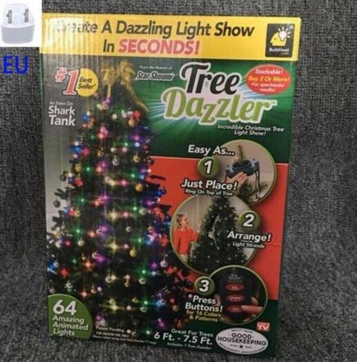 Christmas Tree of Light – 64 LED Dazzler Shower Tree Lights | All Homes