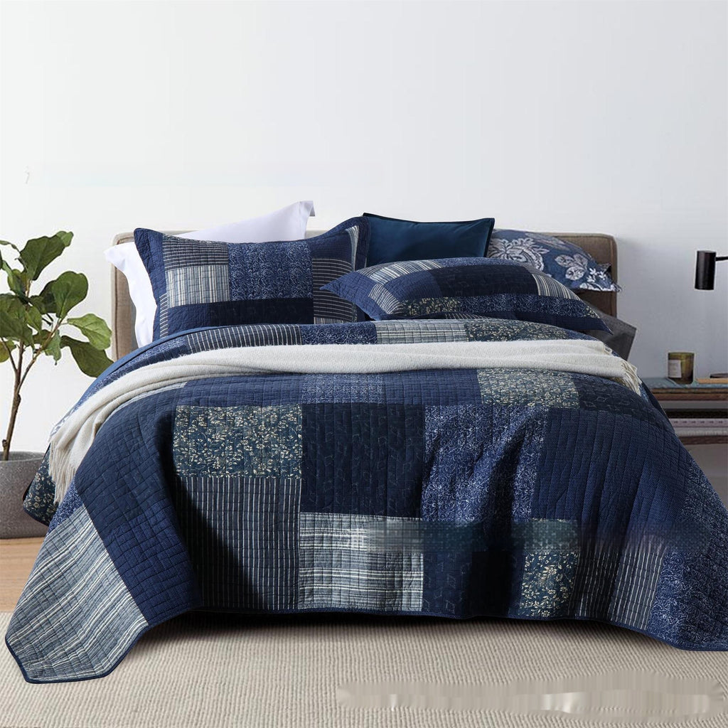 Cozy Line Home Fashions Cotton Patchwork Quilt Set – 3-Piece Bedding | All Homes