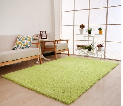 Living Room Rug Soft Plush Carpet White Area Mat for Bedroom Kitchen – All Homes