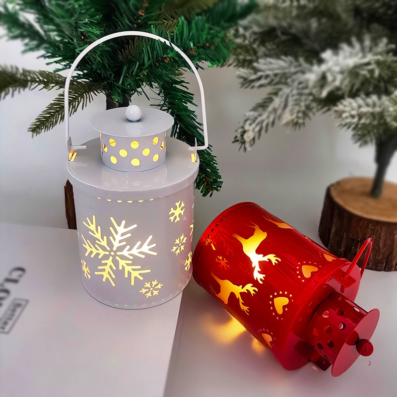Christmas Candle Lantern LED Wind Light | Nordic Holiday Decor | All Homes