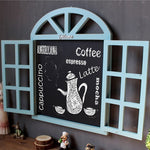 Wooden False Window Chalkboard Wall Decor – Rustic Driftwood Wall Decor | All Homes