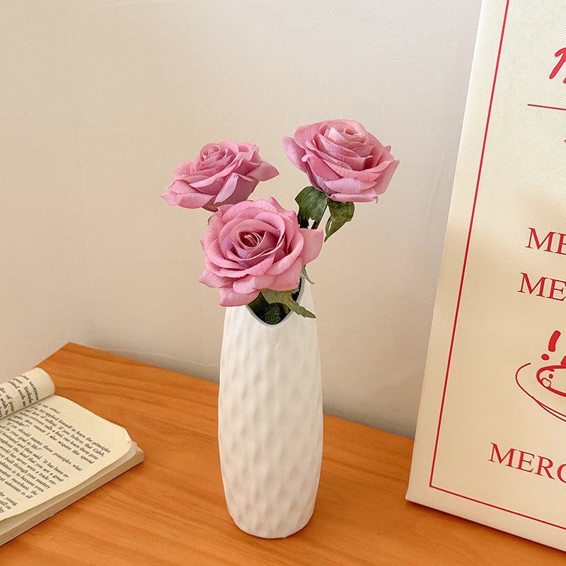 Tulip Vase – Modern Ceramic White Vase for Living Room Decor | All Homes