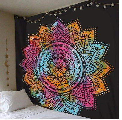 All Homes Boho Tapestry Wall Hanging – Boho Print Home Blanket & Beach Towel