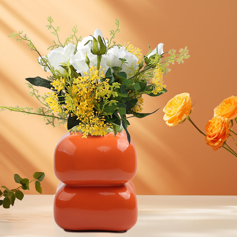 Shop Spring Vase – Chinese Persimmon Ceramic Sculpture | All Homes
