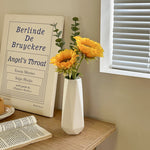 Tulip Vase – Modern Ceramic White Vase for Living Room Decor | All Homes