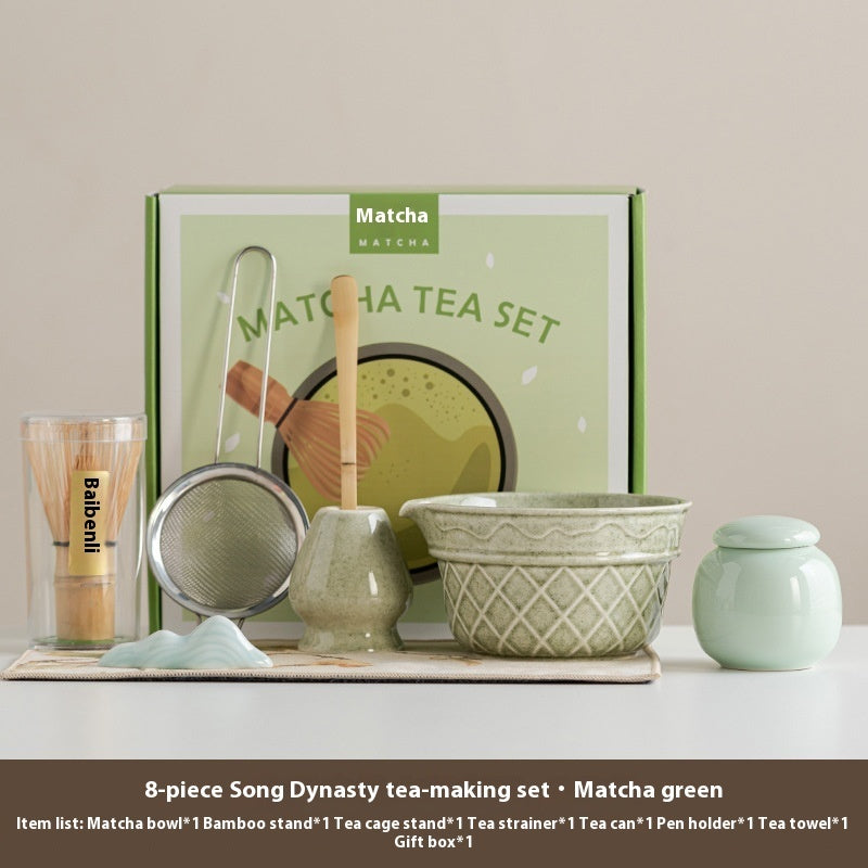 Ice Cream Matcha Bowl Set – Ceramic Matcha Tools Kit for Tea Lovers | All Homes