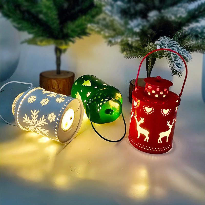 Christmas Candle Lantern LED Wind Light | Nordic Holiday Decor | All Homes