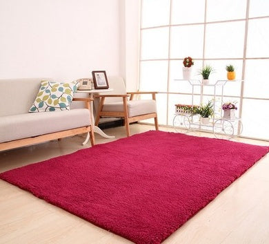 Living Room Rug Soft Plush Carpet White Area Mat for Bedroom Kitchen – All Homes
