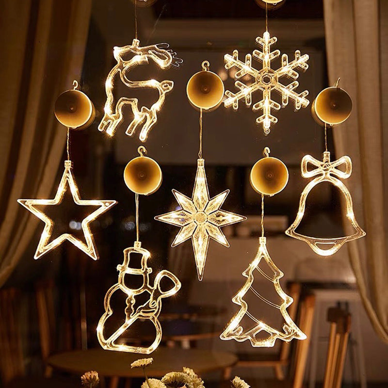 Christmas Window Lights LED Suction Cup Decor | All Homes