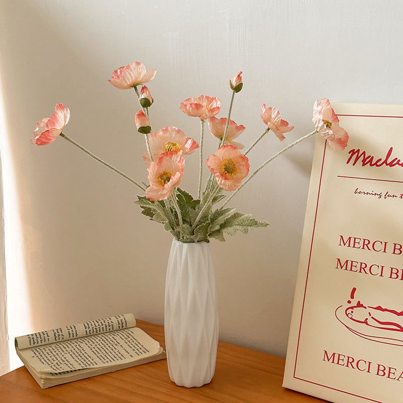 Tulip Vase – Modern Ceramic White Vase for Living Room Decor | All Homes