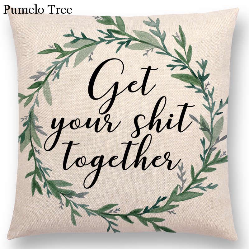 Linen Sofa Cover – Modern Cushion & Pillow Cover 45x45cm | All Homes