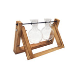 Waterford Vase Swing Wooden Stand Glass Planter | All Homes
