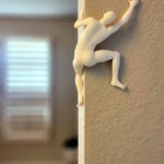 Unique Climber Sculpture Wall Decor – Modern Resin Art | Driftwood Wall Decor by All Homes