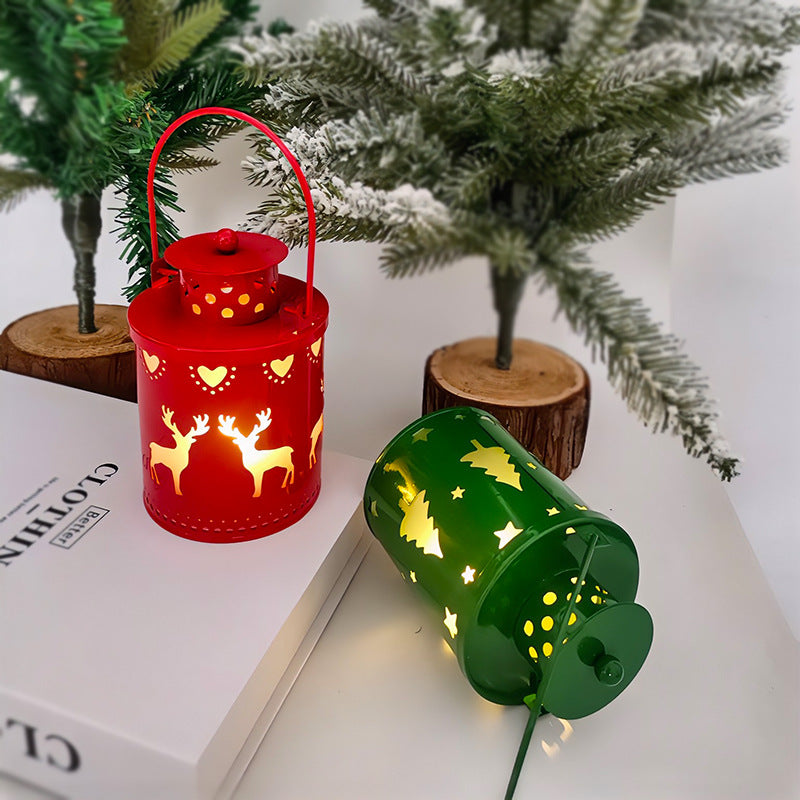 Christmas Candle Lantern LED Wind Light | Nordic Holiday Decor | All Homes