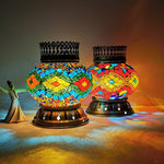 Handmade Turkish Lamp – Mosaic Stained Glass LED Table Night Light | All Homes