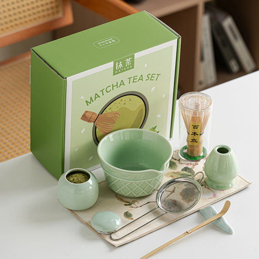 Ice Cream Matcha Bowl Set – Ceramic Matcha Tools Kit for Tea Lovers | All Homes