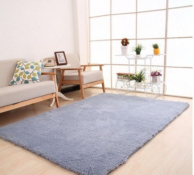 Living Room Rug Soft Plush Carpet White Area Mat for Bedroom Kitchen – All Homes
