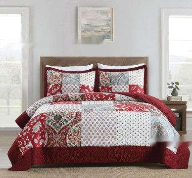 Cozy Line Home Fashions Cotton Patchwork Quilt Set – 3-Piece Bedding | All Homes