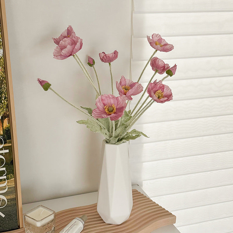 Tulip Vase – Modern Ceramic White Vase for Living Room Decor | All Homes