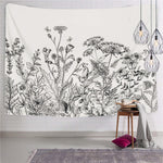 Botanical Print Fabric Tapestry – Decorative Wall Art & Background | All Homes