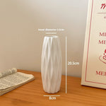 Tulip Vase – Modern Ceramic White Vase for Living Room Decor | All Homes