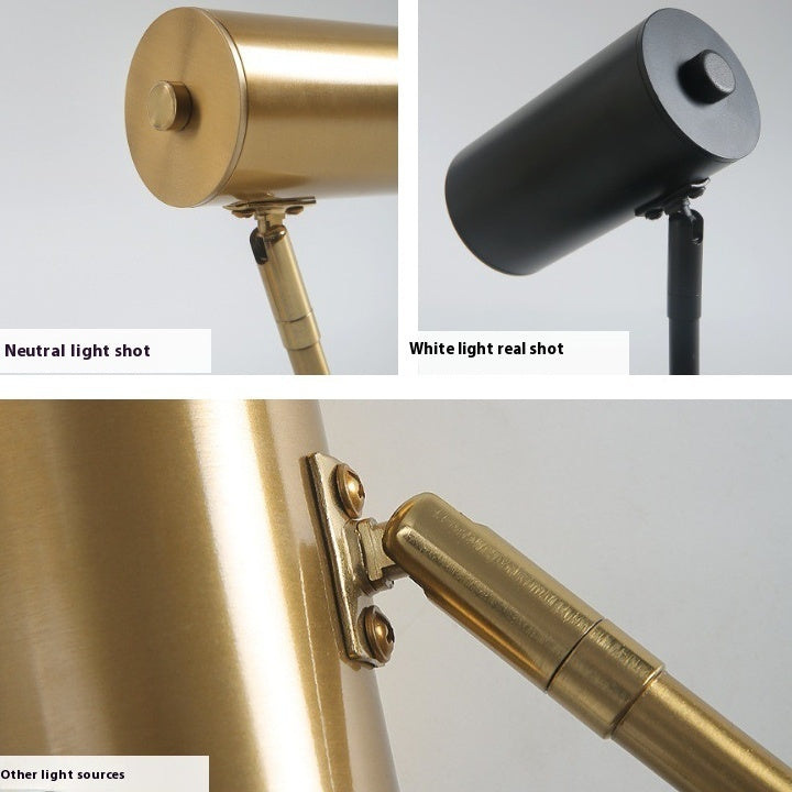 Indoor Bedside Golden Minimalist Wall Lamp – Nordic Spot Light | All Homes