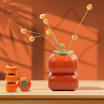 Shop Spring Vase – Chinese Persimmon Ceramic Sculpture | All Homes