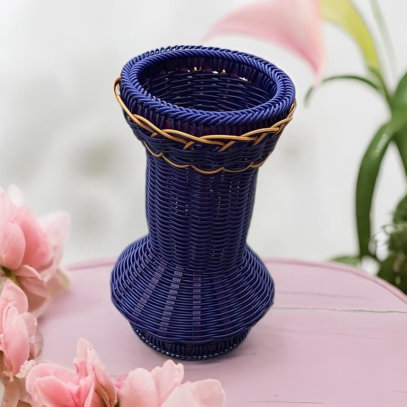 All Homes Rural Style Plastic Vase – Spring Song Pastoral Table Flower Decor