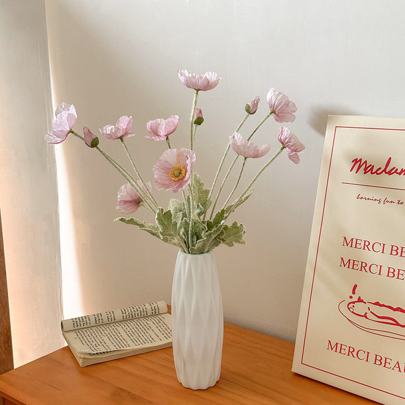 Tulip Vase – Modern Ceramic White Vase for Living Room Decor | All Homes