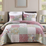 Cozy Line Home Fashions Cotton Patchwork Quilt Set – 3-Piece Bedding | All Homes