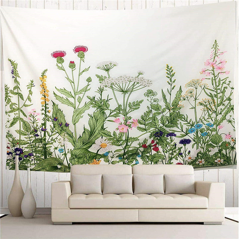 Botanical Print Fabric Tapestry – Decorative Wall Art & Background | All Homes