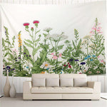 Botanical Print Fabric Tapestry – Decorative Wall Art & Background | All Homes