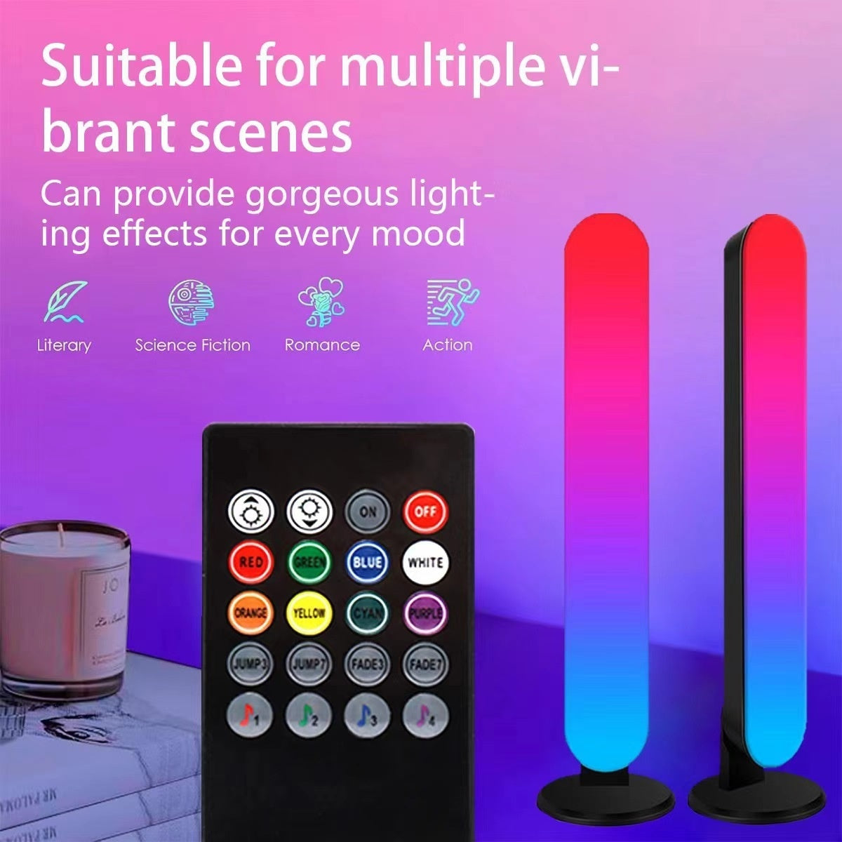 LED Desktop Ambience Light RGB Bluetooth Music Lamp | Ambience Residence by All Homes