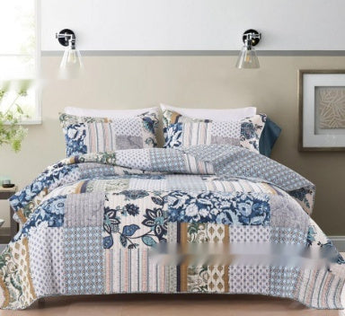 Cozy Line Home Fashions Cotton Patchwork Quilt Set – 3-Piece Bedding | All Homes