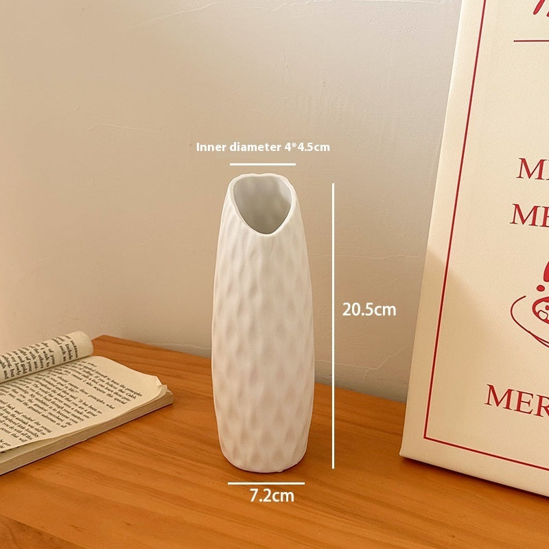 Tulip Vase – Modern Ceramic White Vase for Living Room Decor | All Homes