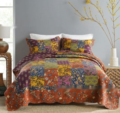 Cozy Line Home Fashions Cotton Patchwork Quilt Set – 3-Piece Bedding | All Homes