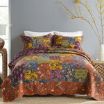 Cozy Line Home Fashions Cotton Patchwork Quilt Set – 3-Piece Bedding | All Homes